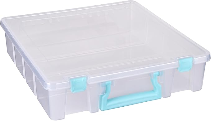 ArtBin Super Satchel 1 Compartment Box Clear Craft Organizer Storage Case by ArtBin