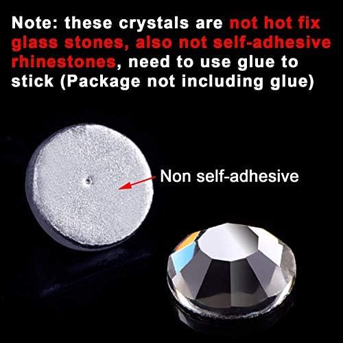 Onwon 1440 Pieces SS16 / 4mm Clear Crystal Flat Back Brilliant Round - Image 7