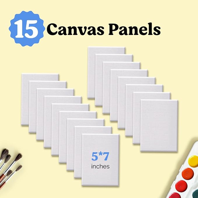Chalkola Paint Canvas Panels 5x7 inch - Image 2