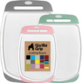 GORILLA GRIP BPA-Free Reversible Kitchen Cutting Board Set of 3, US Designed by Unknown