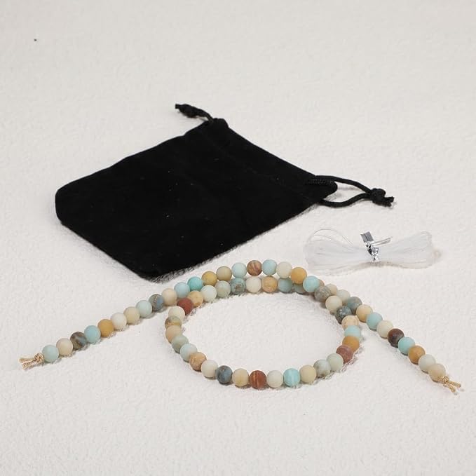 6mm Matte Amazonite Beads, 15-Inch Matte Round Loose Stone Beads - Image 7