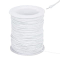 OLYCRAFT 50 Yards/45.7m White Wire Cotton Covered Cloth Covered Stem Floral Wire by OLYCRAFT