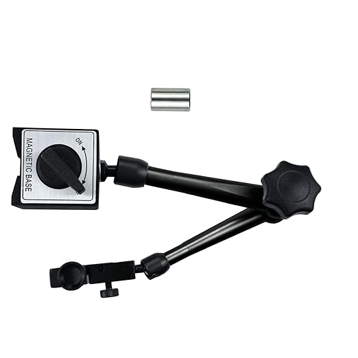 HDLNKAK Magnetic Base Stand 176 lbs Max Pull for Dial Indicator (Black)