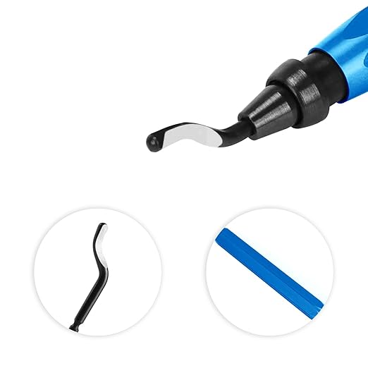 Metal Deburring Tool, Burr Remover Hand Tool for for Metal, Resin, Plastics, 3D Printing Burr Removal Tool TS/XBD-03 (Blue)