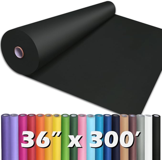 PerkHomy Black Kraft Paper Roll 36" x 3 by PerkHomy