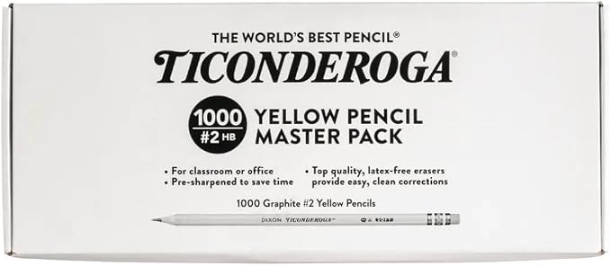 Ticonderoga Wood-Cased Pencils, Pre-Sharpened, 2 Boxes | 2 HB Soft, 2000 - Image 7