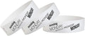 500 WristCo Monday White Tyvek Wristbands for Events - ¾” x 10” - Waterproof Recyclable Comfortable Tear Resistant Paper Bracelets Wrist Bands for Concerts Festivals Admission Party