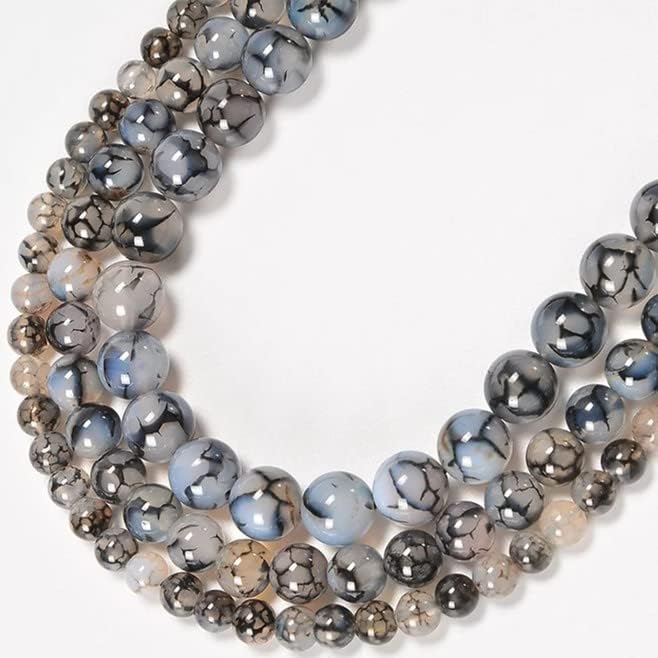 Zenkeeper 108Pcs Dragon Vein Agate Beads - Image 4