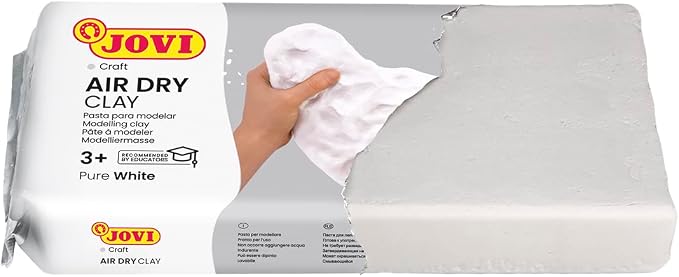 Jovi Air-Dry Modeling Clay; 1.1 lb. White, Non-staining - Image 2
