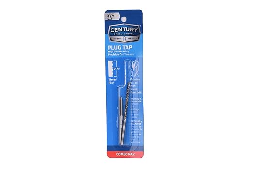 Century Drill & Tool 97507, 4.0X0.75 TAP & 30 Drill