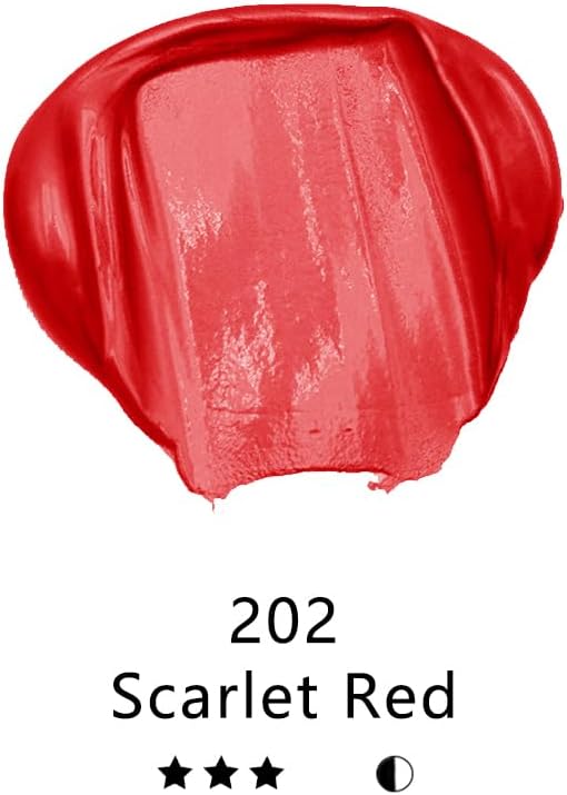 Artecho Scarlet Red Acrylic Paint 1000ml / 33.8 fl oz Pump Dispenser | Large - Image 2