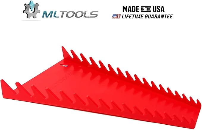 16-Tool Standard Wrench Organizer (Red x 1)