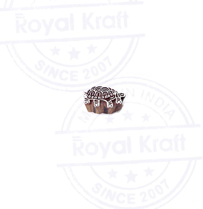 Royal Kraft Wooden Stamps DIY Fabric, Henna Printing Blocks THDtag037 - Image 2