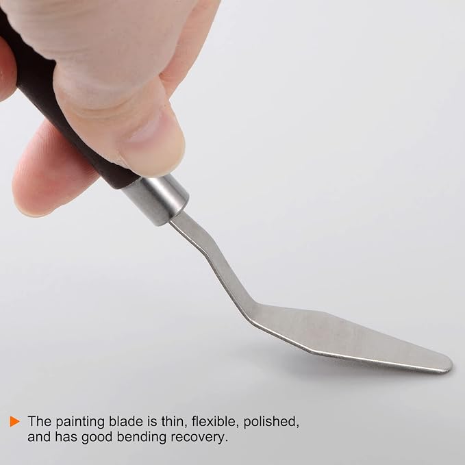 HARFINGTON 2pcs No.3 Palette Knives 17mm Width Stainless Steel Large Pointy - Image 5