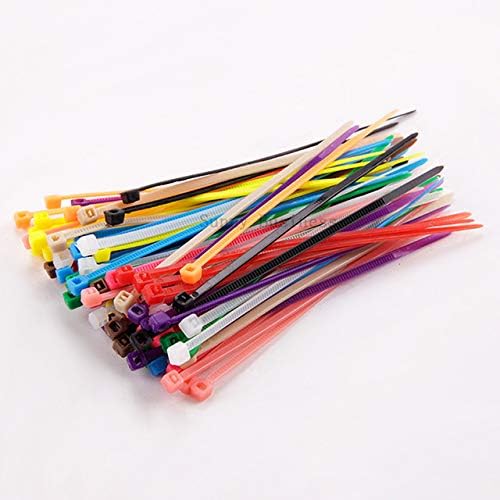 4 Inch Brown Tan Colored Zip Ties (100 Pieces) 18lb Strength, Nylon Cable Wire Ties