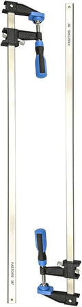 Bar Clamps for Woodworking 36 Inch,2-Pack Wood Clamps Adjustable and Release Quickly,Throat Depth 2.5 Inch, Serrated Steel Rail,Bar Clamps Force 600 Lbs