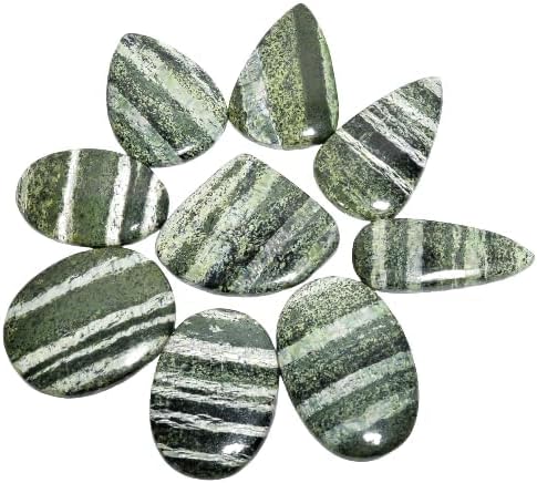 Natural Loose Gemstone 5 Piece Cabochons Lot Jewelry Making Loose Gemstone by Crysmona