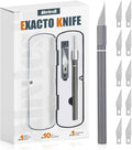 Exacto Knife Set, 10 Sharp #11 Hobby Knife Blades, Storage Case – by Unknown