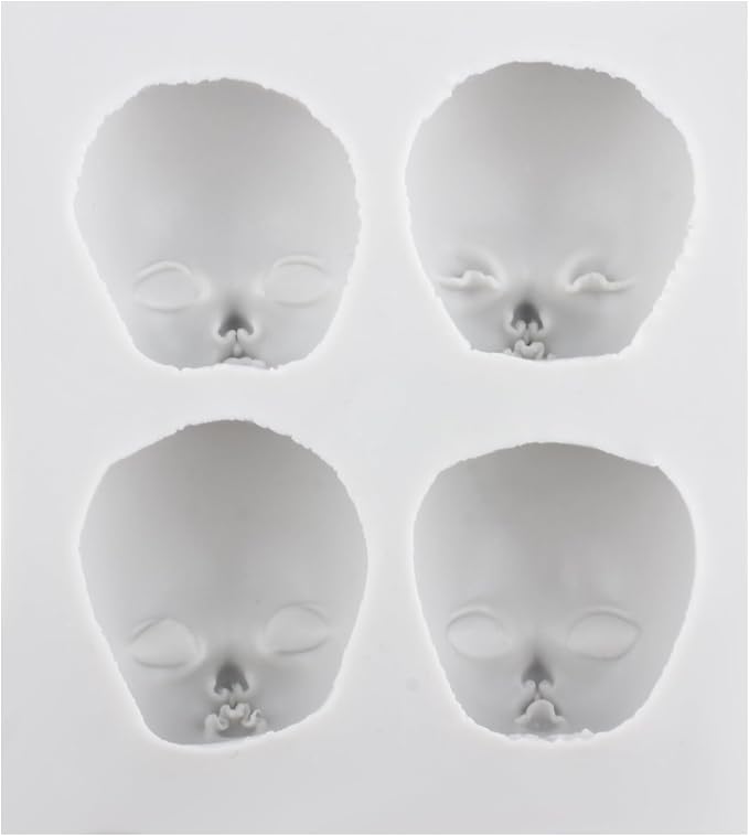 Baby Face Clay Mold Doll Face Silicone Molds - Image 9