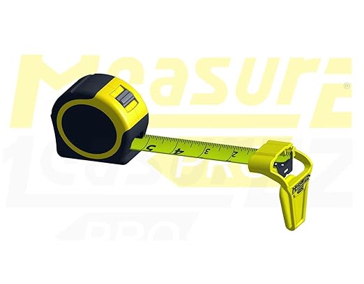 No Slip Tape Measure Hook Extension | Rubber Grip Hook for Round Edges | Measure Pipes, Columns & Curved Surfaces | Do-It-Yourself (DIY), Handyman, Construction Gift & Stocking Stuffer | USA Made