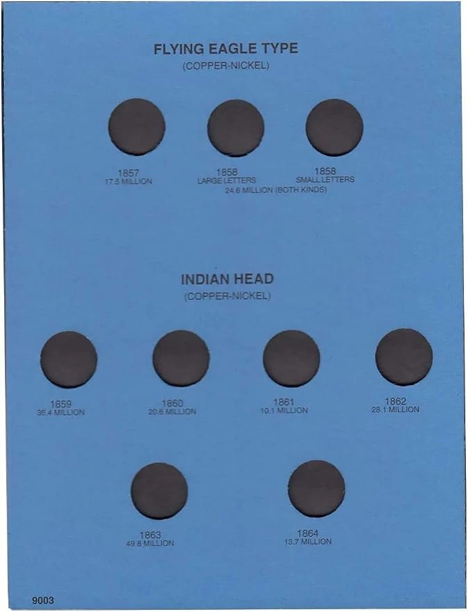 Whitman US Flying Eagle, Indian and Lincoln Cent Coin Folder Five Volume Set - Image 2