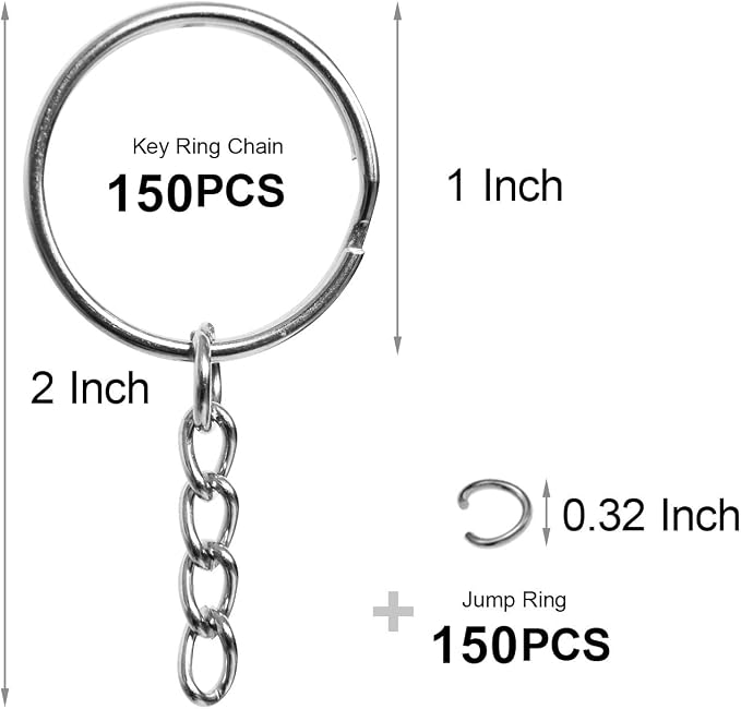 150 Pcs Key Chain Accessories - Image 2