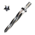 7/8” Bridge Construction Reamer Drill Bit, M2 HSS Taper Chucking Reamer for Steel Alloy Metal Wood Plastic, 1/2" Non-Slip Shank, 5-Spiral Flutes Car Reamer, to Align or Enlarge Holes, 22mm