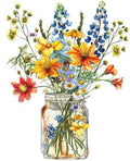 DYAIANGMU Stamping Cross Stitch Kit, Flower Cross Stitch Kit by Unknown