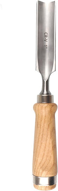 Atoplee Wood Carving Gouge Chrome Vanadium Steel Semi-Circular Carpenter Woodworking Chisel (25mm(1"))