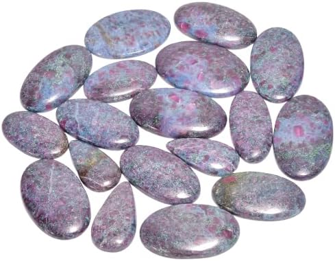 Natural Loose Gemstone 5 Piece Cabochons Lot Jewelry Making Loose Gemstone by Crysmona