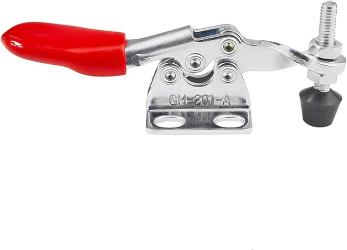 6PCS Toggle Clamp 201A Hand Tool 60 lbs / 27kg Holding Capacity Antislip Horizontal Quick Release Tool