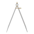 Spring Joint Caliper - [12 Inch] Carbon Steel Spring Divider Caliper with Brass Fulcrum for Metalworking Drawing Use, Flat Leg