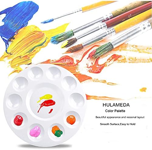 10Ps Paint Tray Palette, Plastic Round Pallet - Image 4
