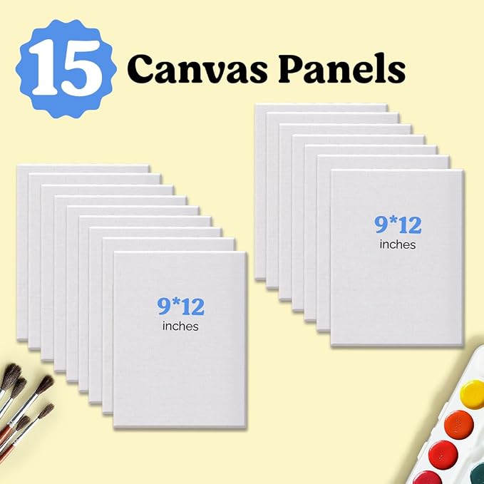 Chalkola Paint Canvas Panels 9x12 inch - Image 2