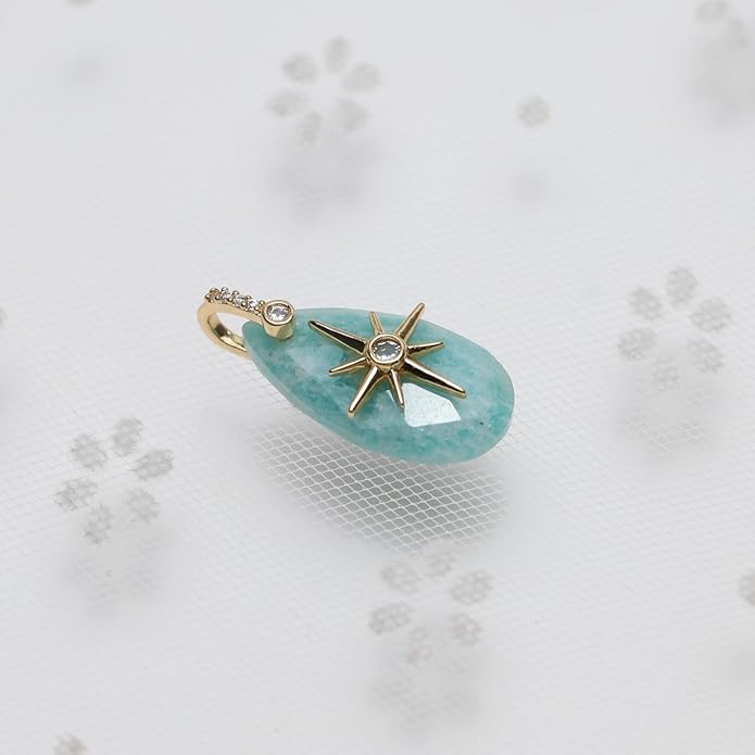 LE SKY Natural Stone Pendants Healing Crystal Gemstones - Image 6