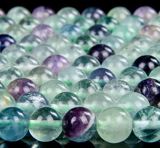 Zenkeeper 108 Pcs Rainbow Fluorite Beads - Image 3