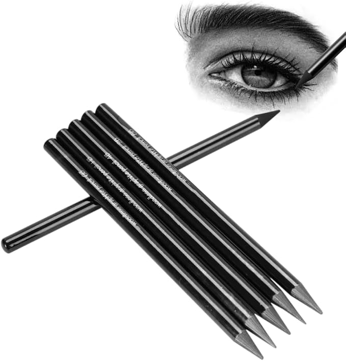 SIQITECHNO 6Pcs Woodless Graphite Pencils HB 2B 4B 6B 8B EE Drawing Sketching by SIQITECHNO