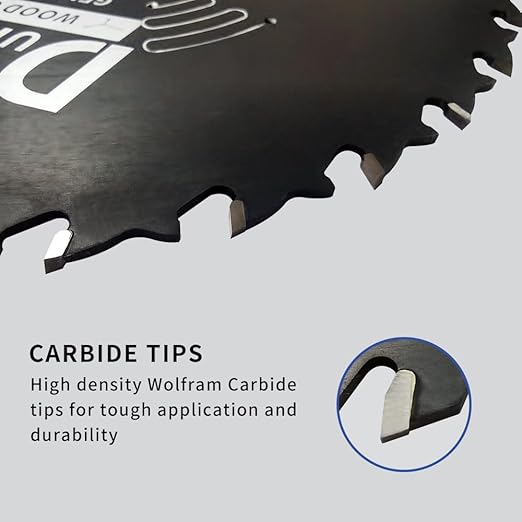 12 Inch 40 Tooth General Purpose ATB Saw Blade with 1 Inch Arbor & DuraGuard Nonstick Coating for Miter Saws and Table Saws