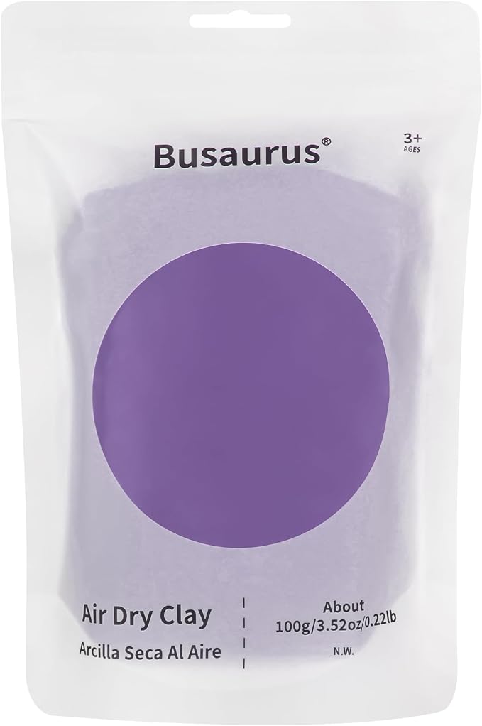 100g Purple Air Dry Foam Clay, DIY Magic Model Clay by BusaurusToys