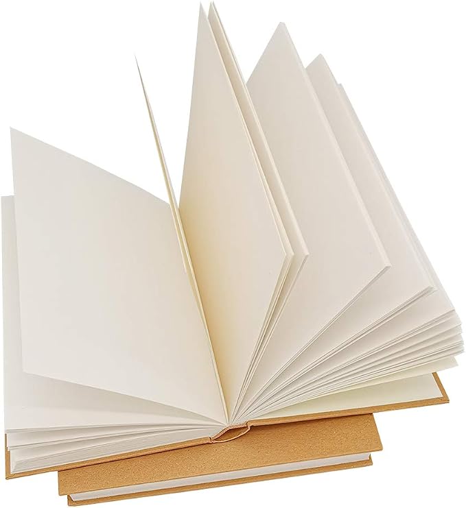 5.5x8.25 Sketch Book, 240 Sheets, Hardcover Bound Sketch Notebook, 120 Sheets - Image 2