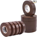 WOD ETC766 Professional Grade General Purpose Brown Electrical Tape UL/CSA Listed core. Vinyl Rubber Adhesive Electrical Tape: 3/4inch X 66ft. - Use at No More Than 600V & 176F (Pack of 10)
