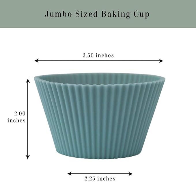 The Silicone Kitchen Reusable JUMBO Silicone Baking Cup, BPA Free, Dishwasher - Image 7