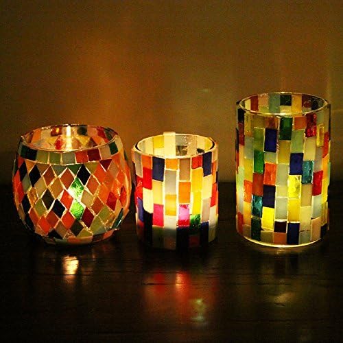 Lanyani 400 Pieces/17.6oz Rectangle Mosaic Tiles Stained Glass - Image 6