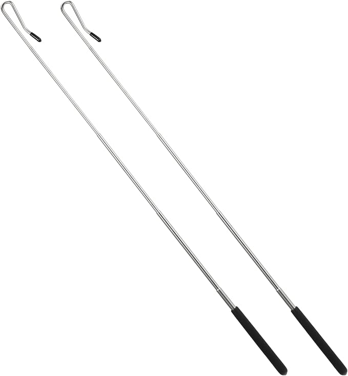 2 Pack Puppet Handles Arm Control Rod, 8-21 inch Extendable Metal Puppet Stick by Unknown
