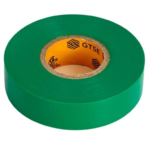 GTSE Green Electrical Tape, ¾ in x 66ft, 1PC, Strong Self-Adhesive PVC Insulation Vinyl Tape for Insulating, Repairing and Protecting Electrical