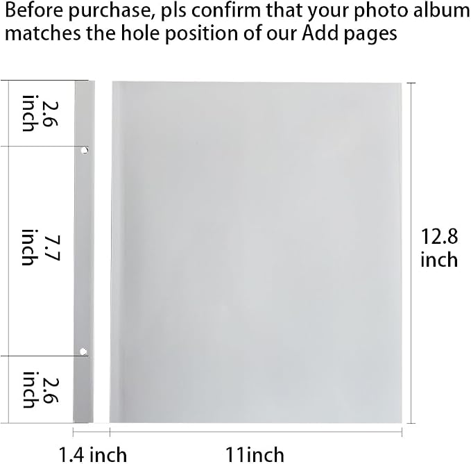 Vienrose Photo Album Self Adhesive Scrapbook Refill Pages - Image 2