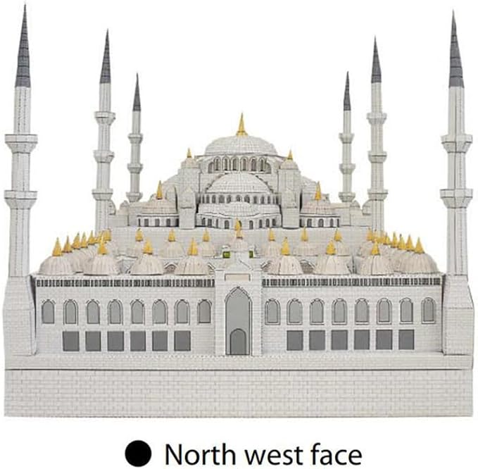 Istanbul Blue Mosque DIY Paper Model Kit - Image 6