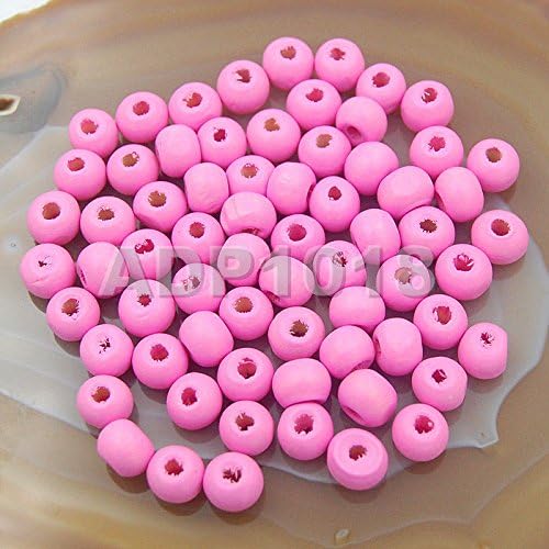 AD Beads Wood Spacer Loose Wooden Craft Beads Big Hole Beads Assorted by ADBeads