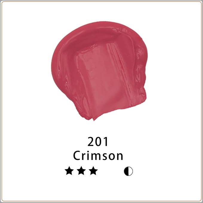 Artecho Crimson Acrylic Paint 500ml / 17oz Large Bottle | Semi Glossy Finish - Image 2