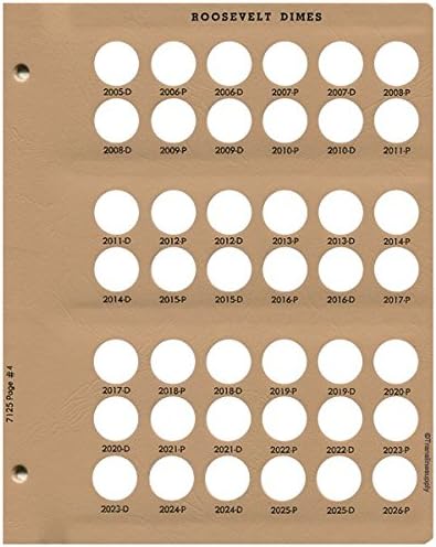 Dansco US Roosevelt Dime Coin Album 1946 - Image 5